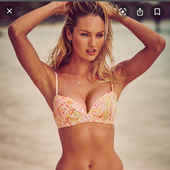 NWOT Victoria’s Secret coral angel convertible/Maui multi way bikini top 34c - Picture 13 of 16